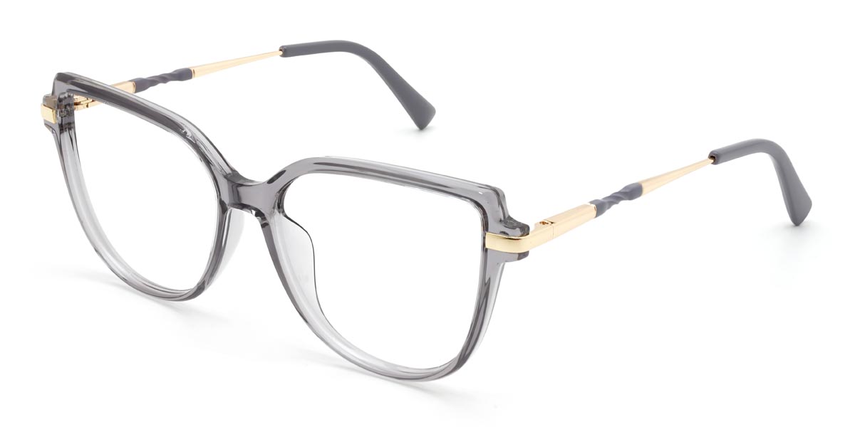 Clear Grey Teresa - Cat Eye Glasses