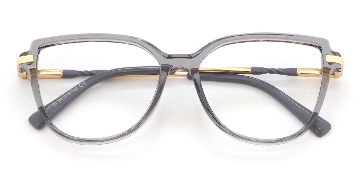 Clear Grey Teresa Glasses - Cat Eye Glasses