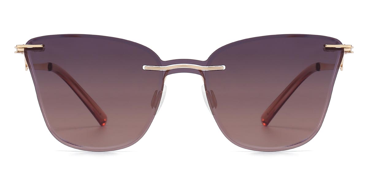 Oro Rosa Wilmoth Gafas - Cat Eye Clip-On Sunglasses