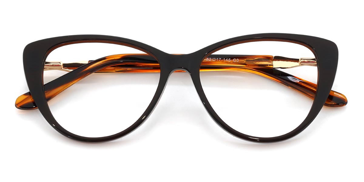 Marrón Irene Gafas - Cat Eye Glasses