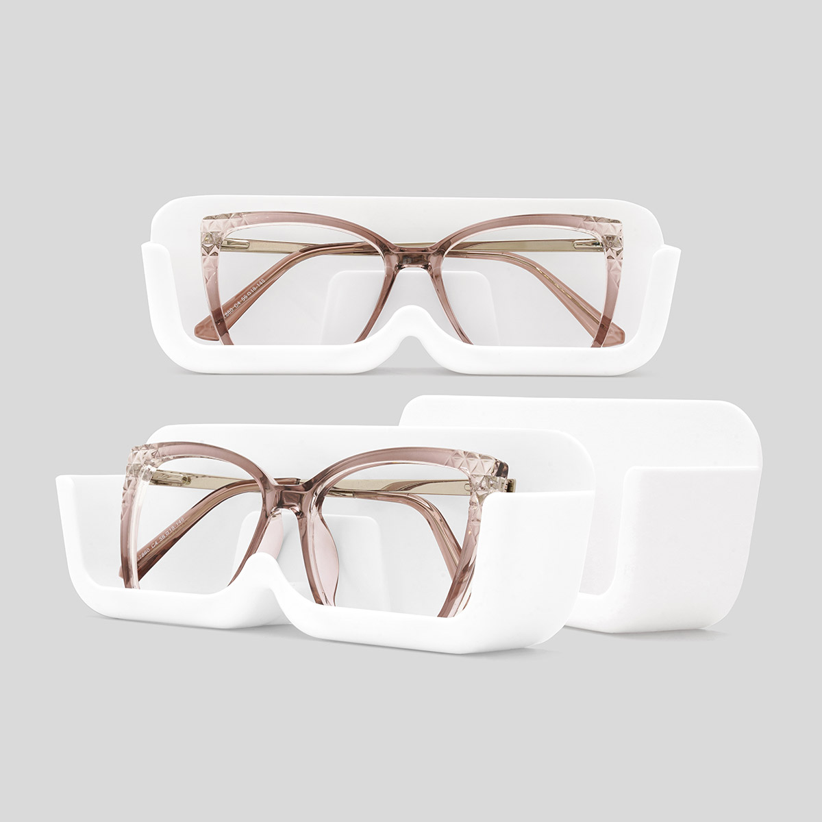 Porte-lunettes blanc uniquement