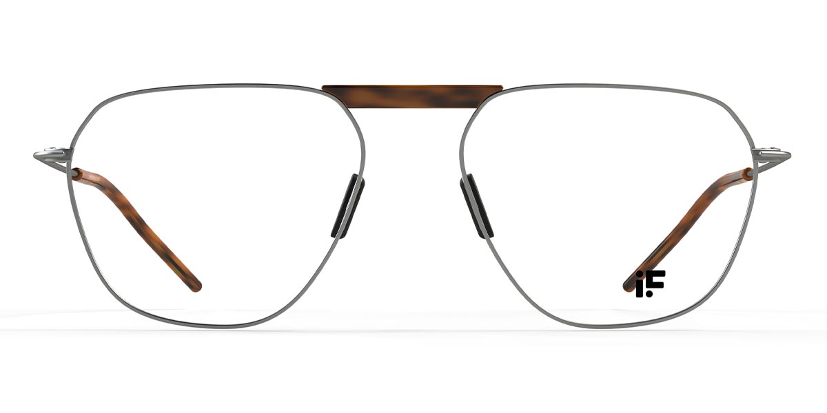 Silver Luster 4 - Square Glasses
