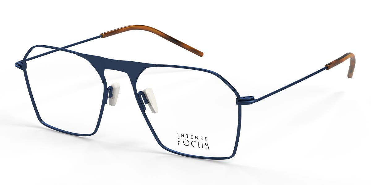 Bleu Luster 7 - Rectangle Glasses