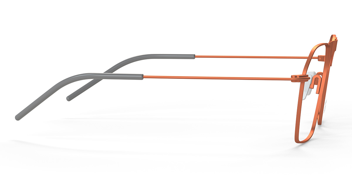 Orange Luster 7 - Rectangle Glasses