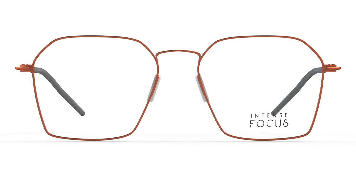 Orange Luster 8 - Rectangle Glasses