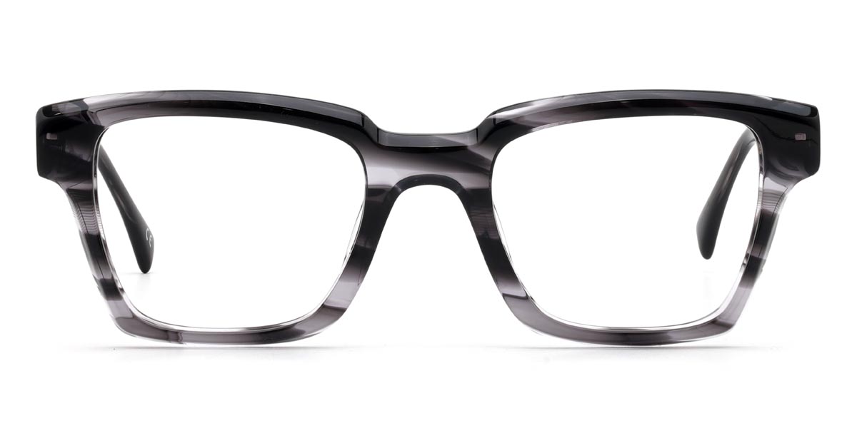 Black Tortoiseshell Paddy - Rectangle Glasses
