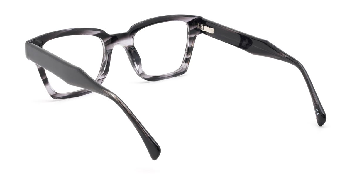 Black Tortoiseshell Paddy - Rectangle Glasses