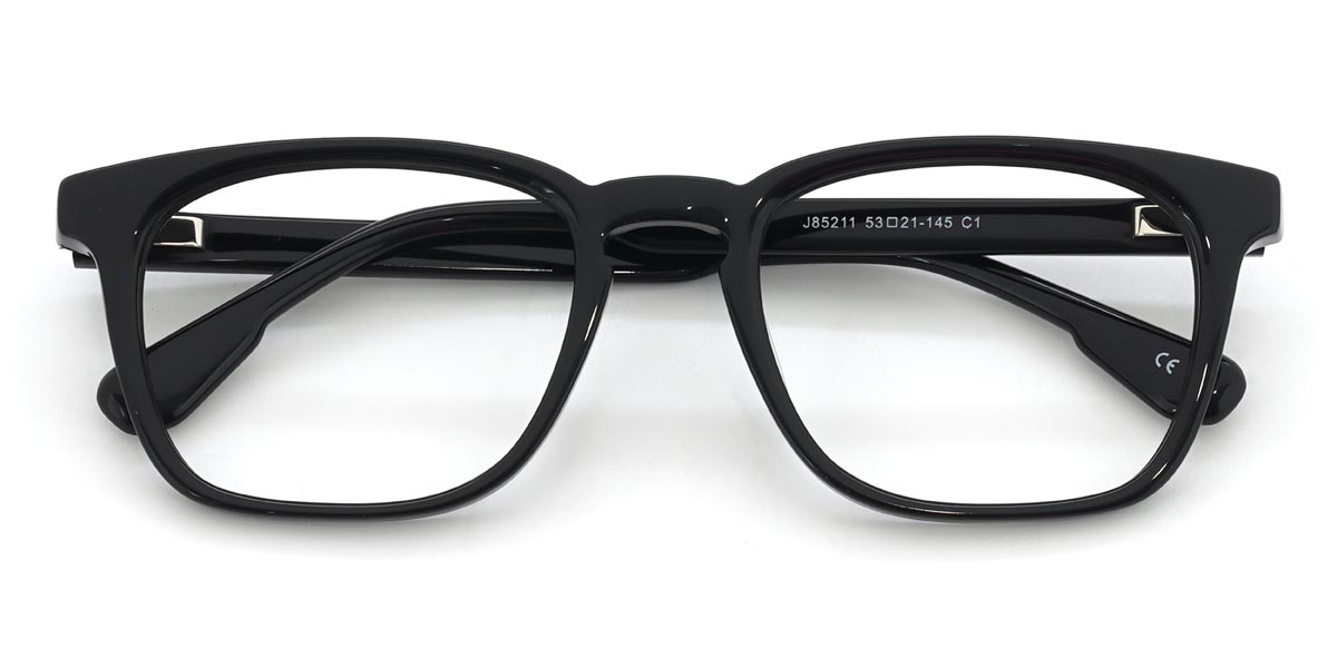 Noir Robin - Rectangle Glasses