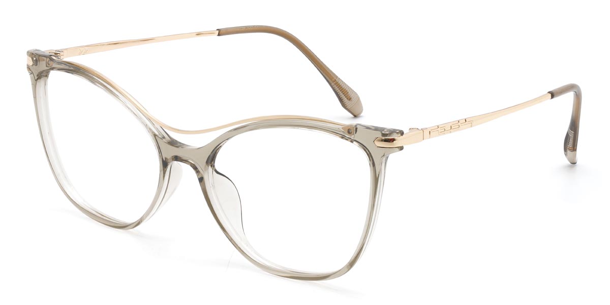 Clear Grey Theresa - Aviator Glasses