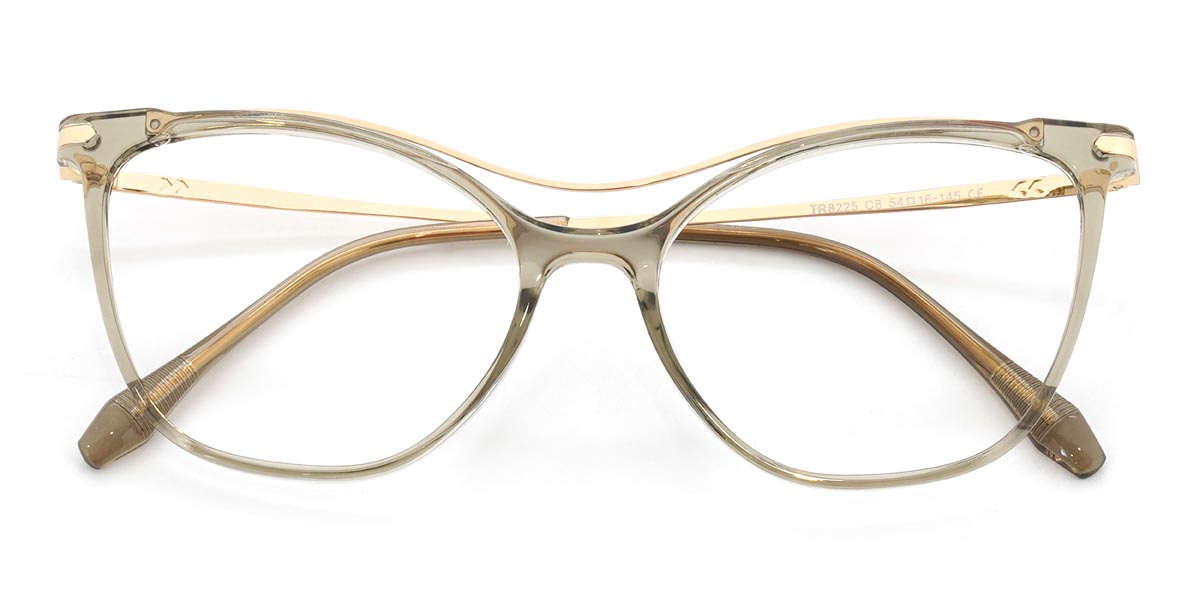 Clear Grey Theresa - Aviator Glasses