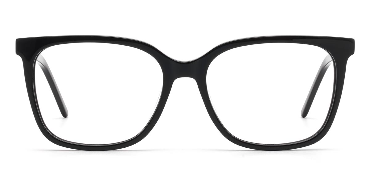 Black Ralap - Rectangle Glasses