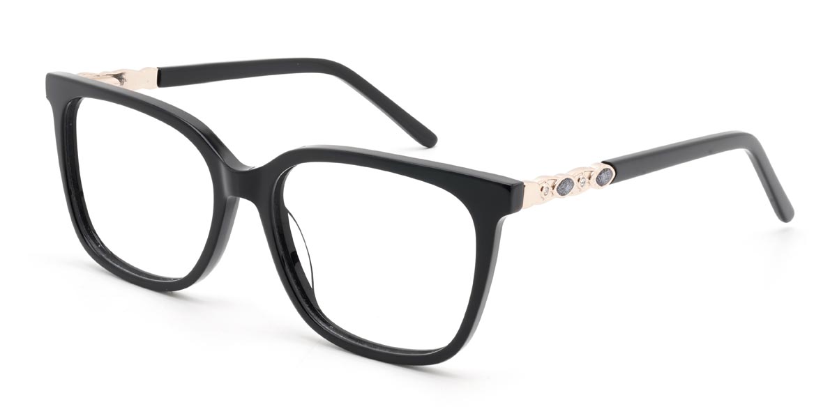 Noir Ralap - Rectangle Glasses