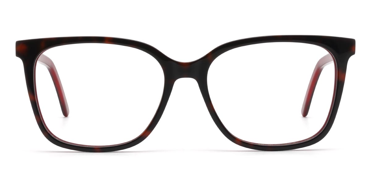 Wine Tortoiseshell Ralap - Rectangle Glasses