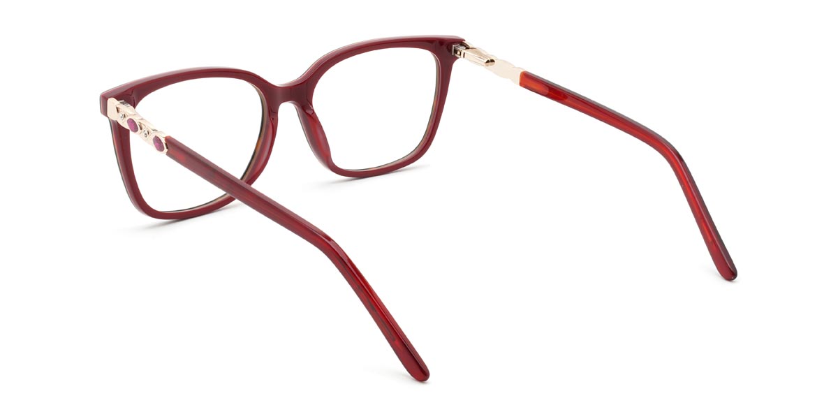 Wine Tortoiseshell Ralap - Rectangle Glasses