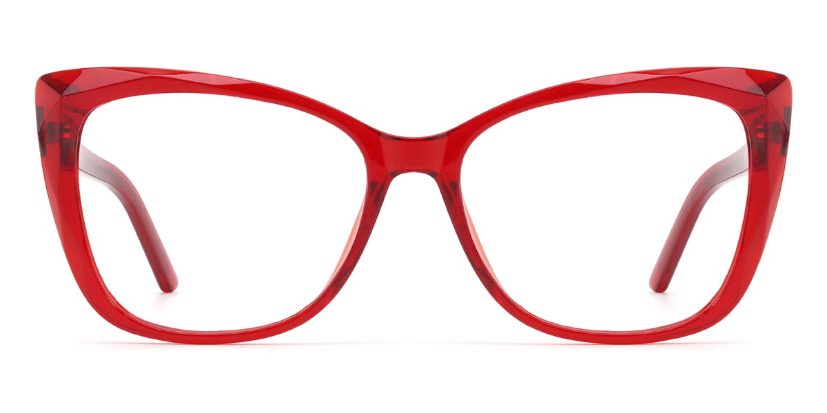 Cat eye red glasses best sale