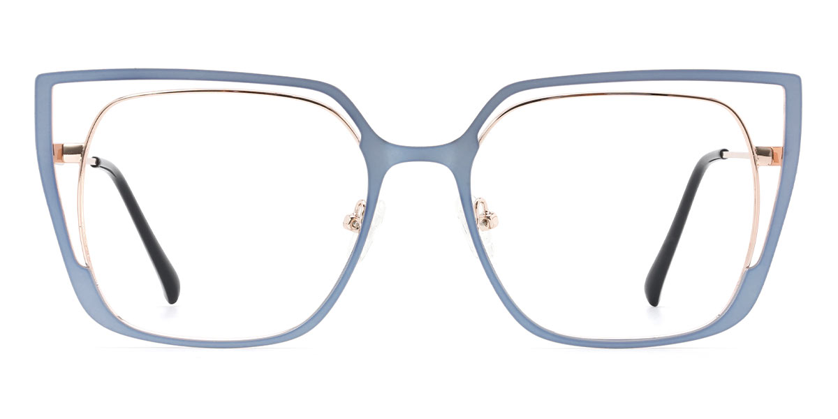 Light Blue Yandi - Square Glasses