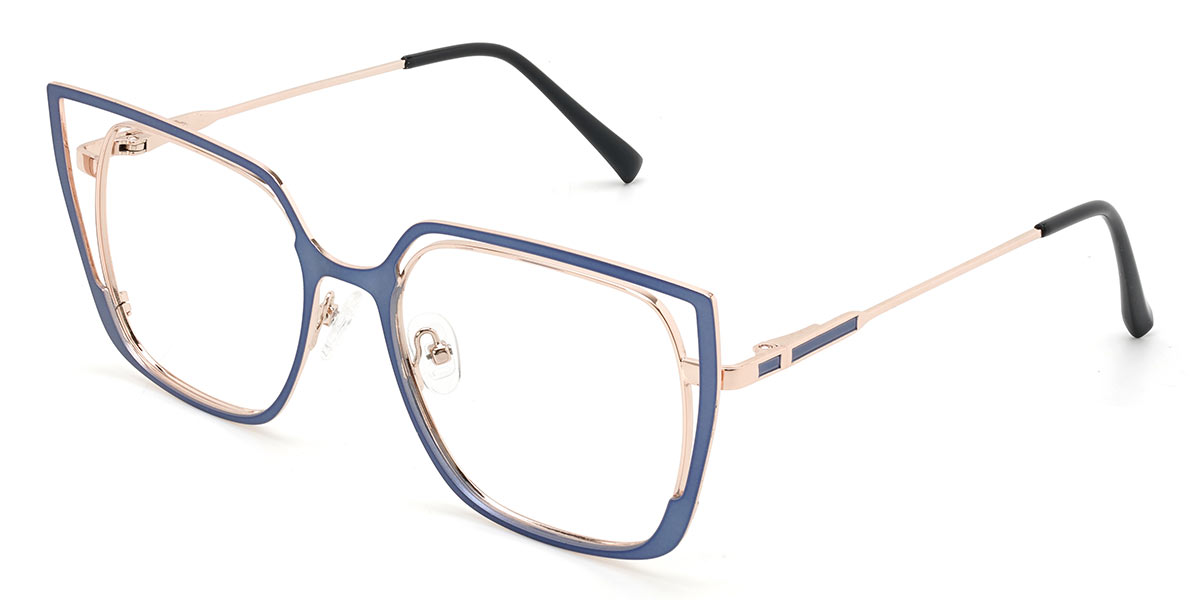 Light Blue Yandi - Square Glasses