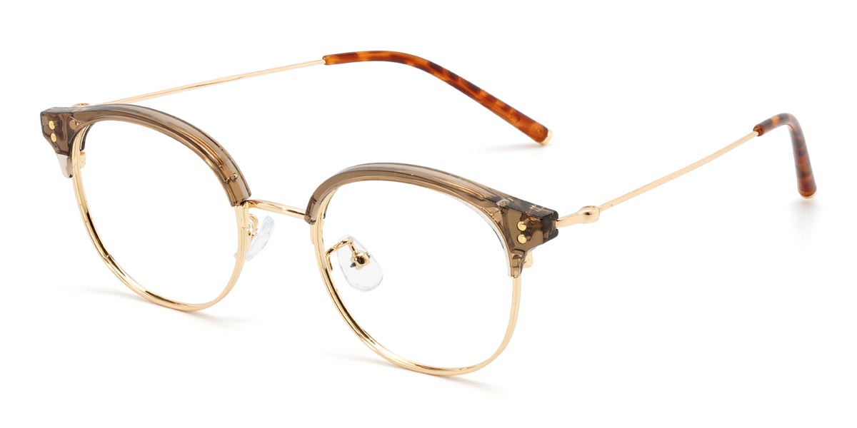 Gold Gelb Colbert - Oval Glasses