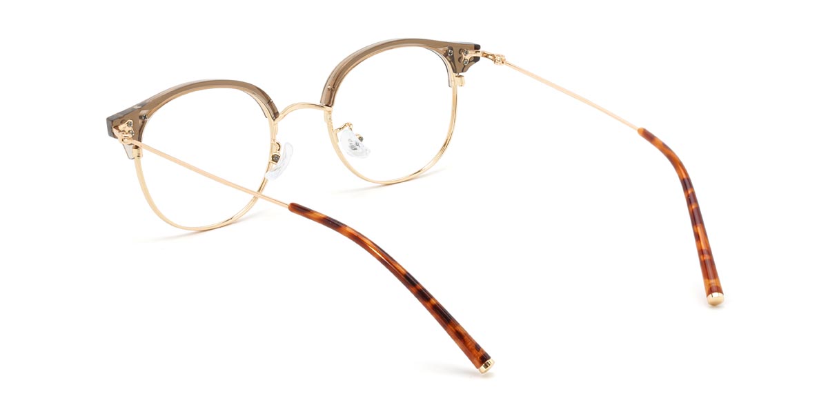 Gold Tawny Colbert - Oval Glasses