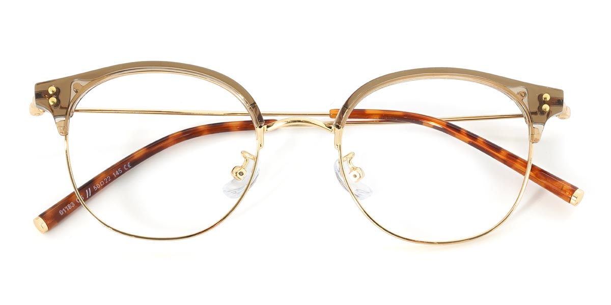 Gold Gelb Colbert - Oval Glasses