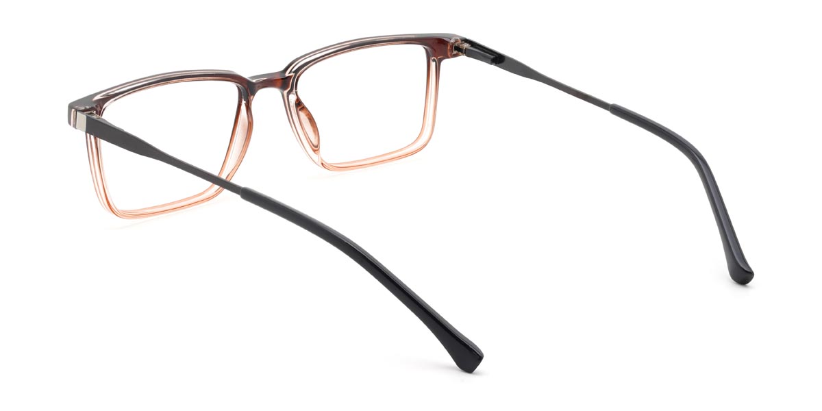 Gradient Brown Bertha - Rectangle Glasses