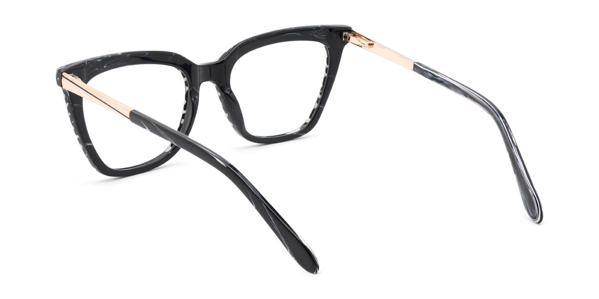 Fekete márvány Bevis - Cat Eye Glasses