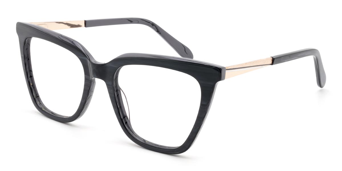 Negro Carey Bevis - Cat Eye Glasses