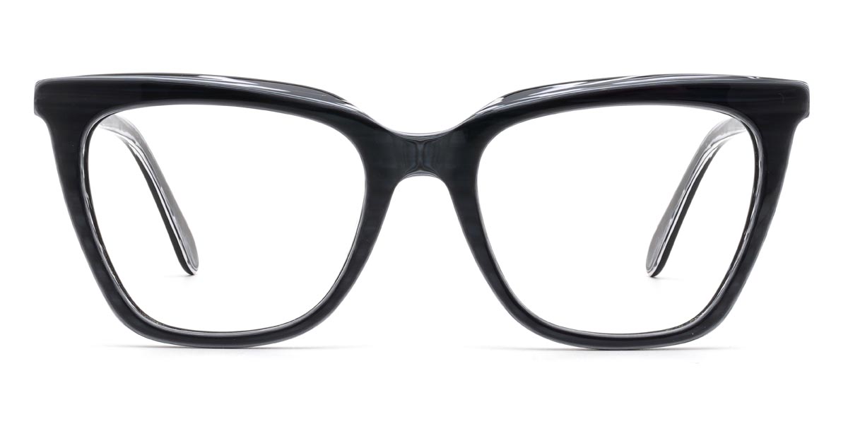 Black Marble Bevis - Cat Eye Glasses