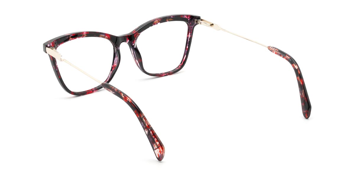 Red Tortoiseshell Marie - Square Glasses