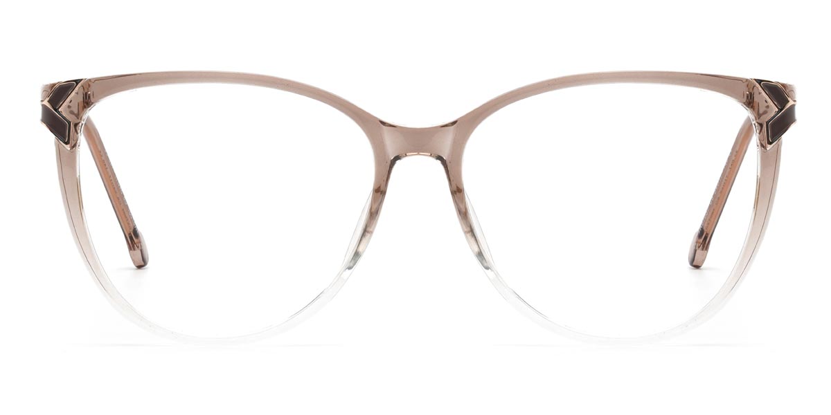 Gradient Brown Molly - Cat Eye Glasses
