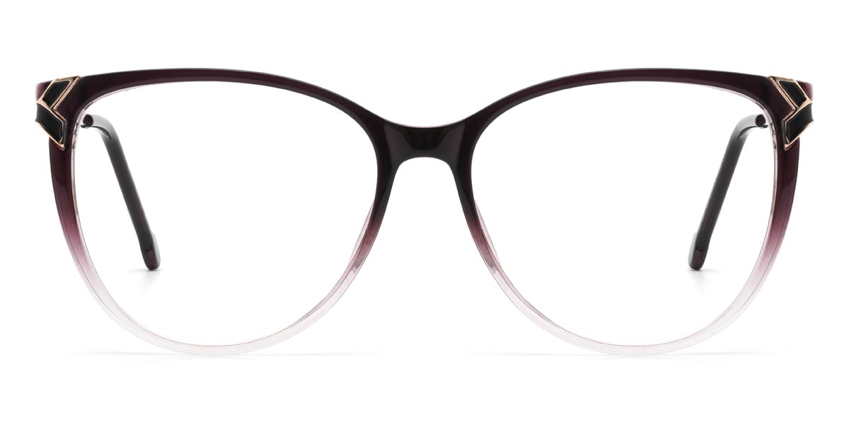 Gradient Purple Molly - Cat Eye Glasses