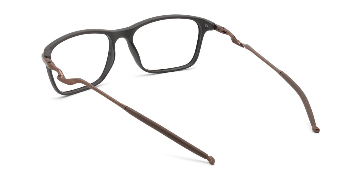 Brown Black Eilian - Rectangle Glasses