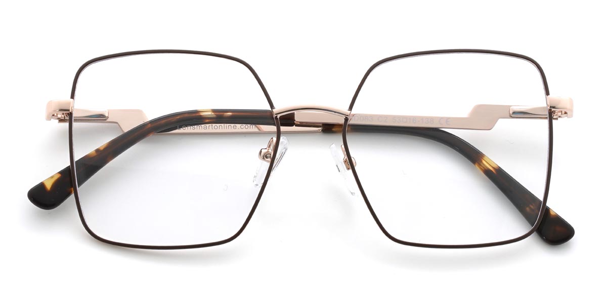 Braun Cassandra - Rectangle Glasses