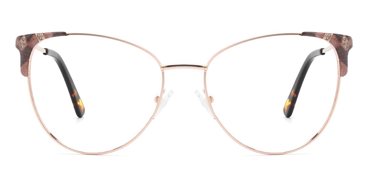 Pink Tortoiseshell Debbie - Oval Glasses