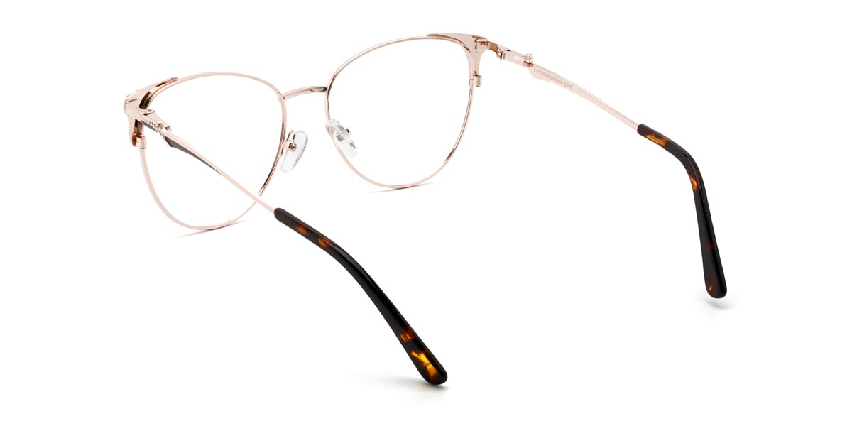 Pink Tortoiseshell Debbie - Oval Glasses