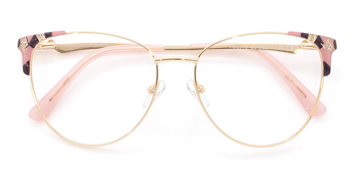 Rose Violet Debbie - Oval Glasses