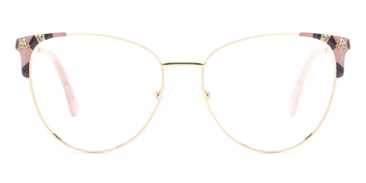 Rose Violet Debbie - Oval Glasses