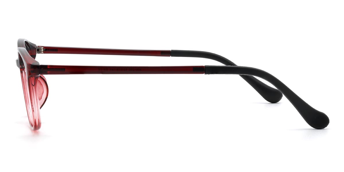 Rojo degradado Marks - Rectangle Glasses