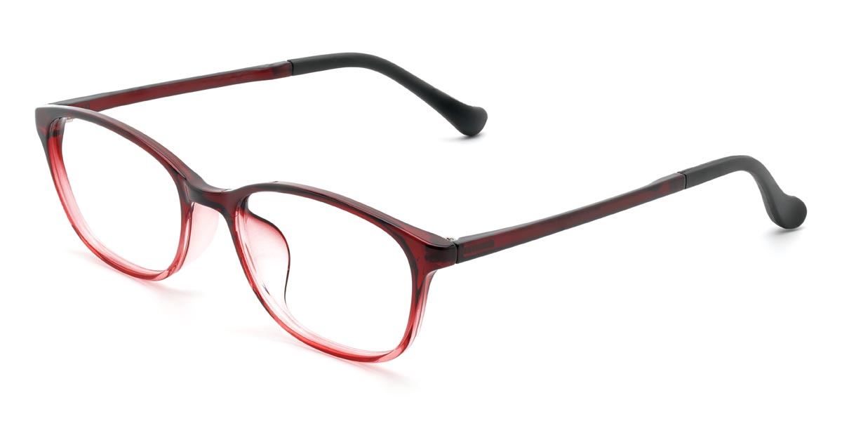 Rojo degradado Marks - Rectangle Glasses