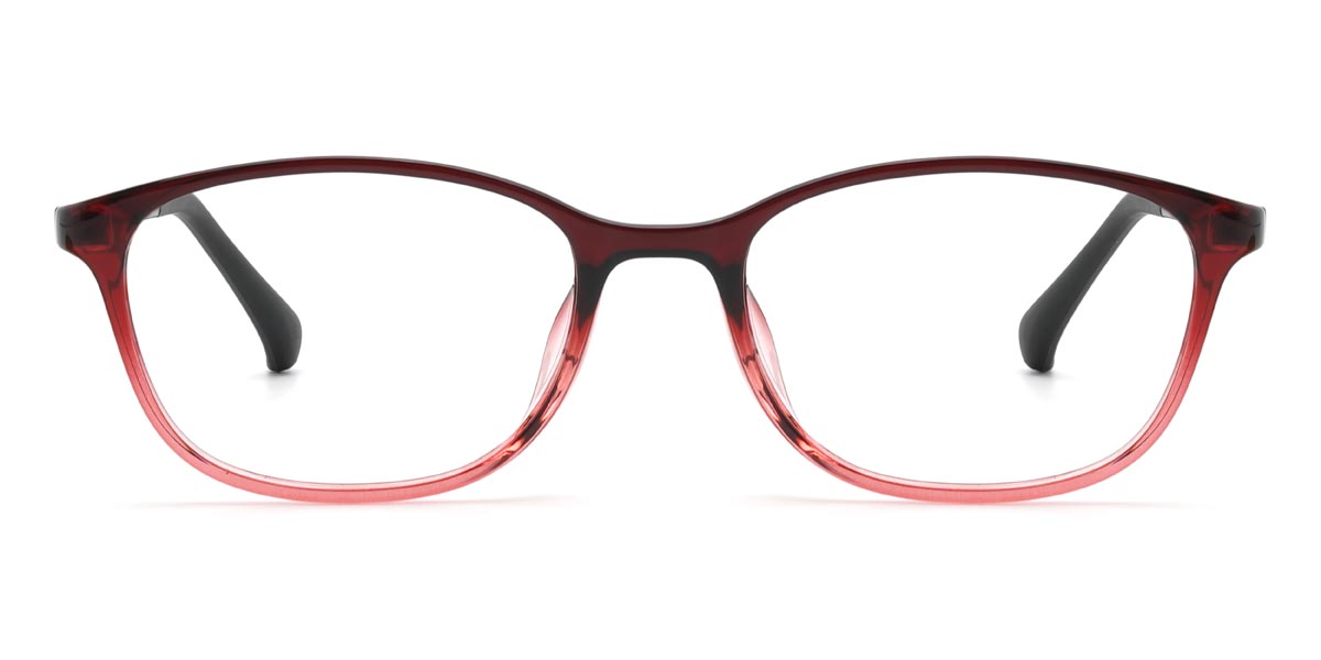 Rojo degradado Marks - Rectangle Glasses