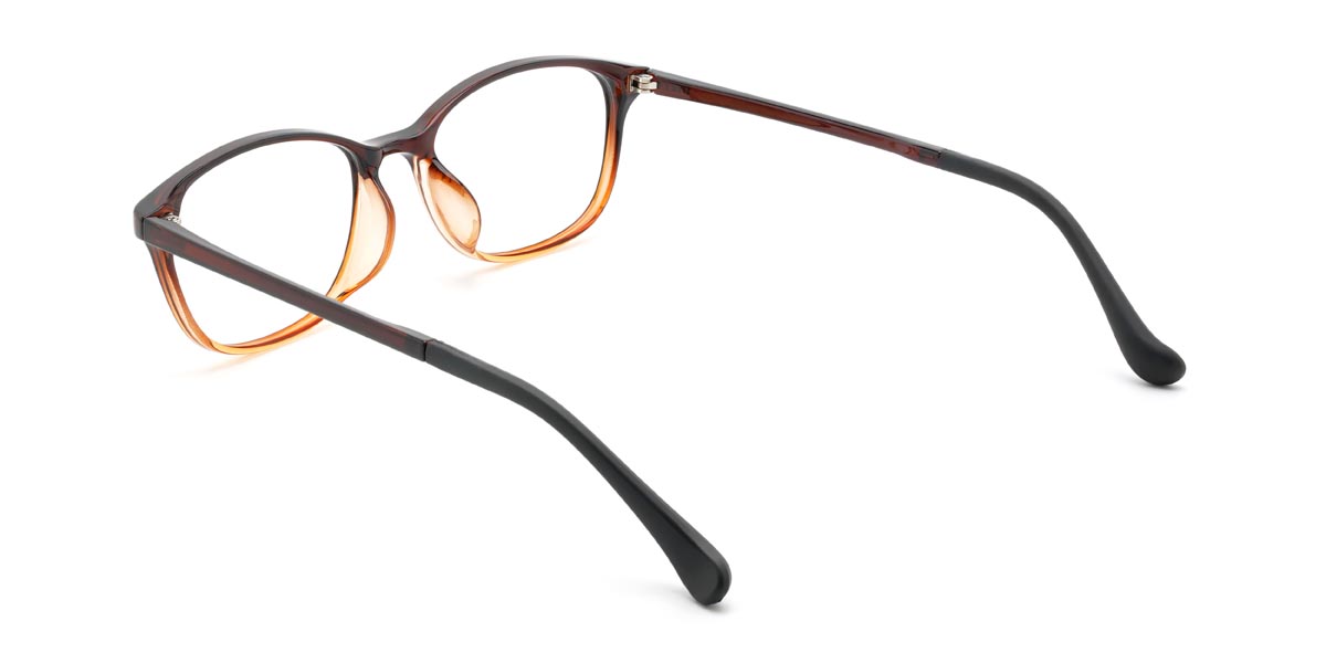 Gradient Brown Marks - Rectangle Glasses