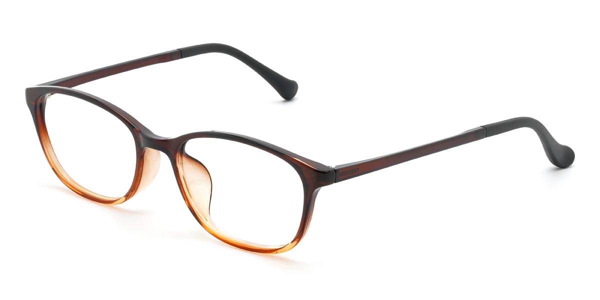 Gradient Brown Marks - Rectangle Glasses