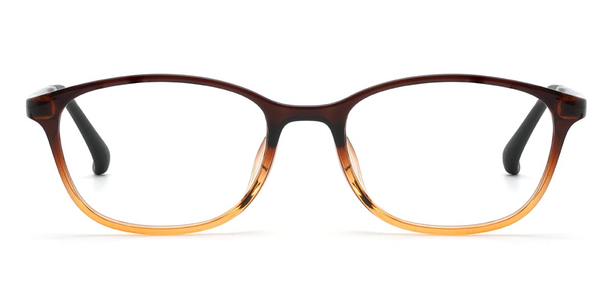 Gradient Brown Marks - Rectangle Glasses