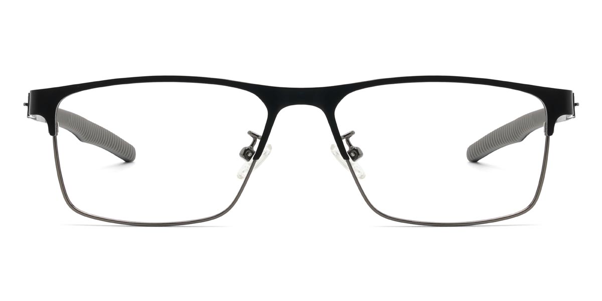 Black Grey Bill - Rectangle Glasses