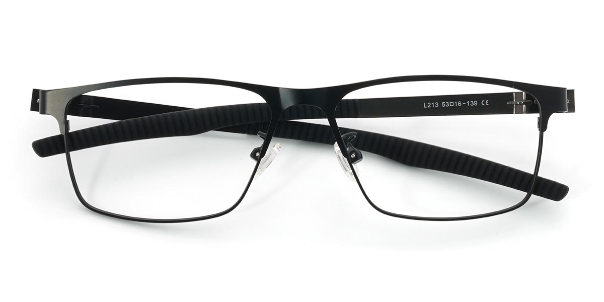 Noir Bill - Rectangle Glasses