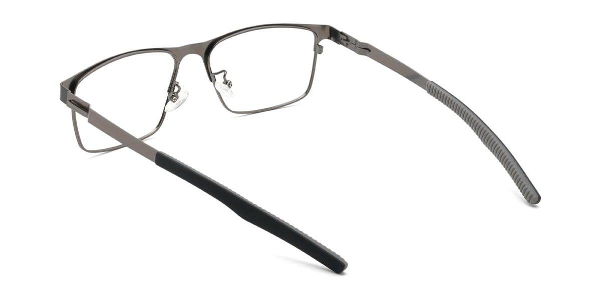 Schwarz Grau Bill - Rectangle Glasses