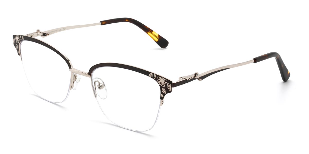 Barna Henna - Rectangle Glasses