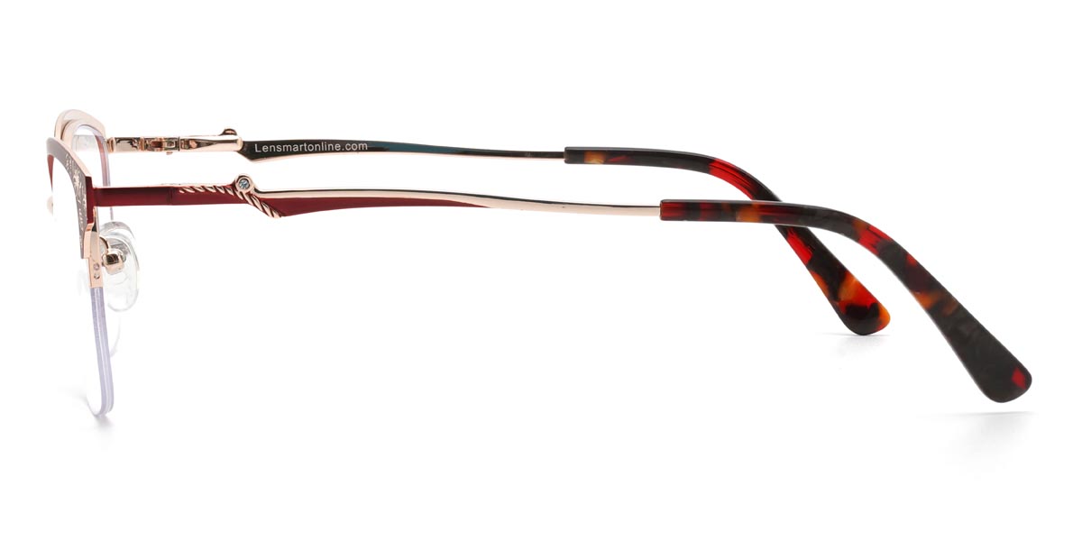 Rojo Henna - Rectangle Glasses