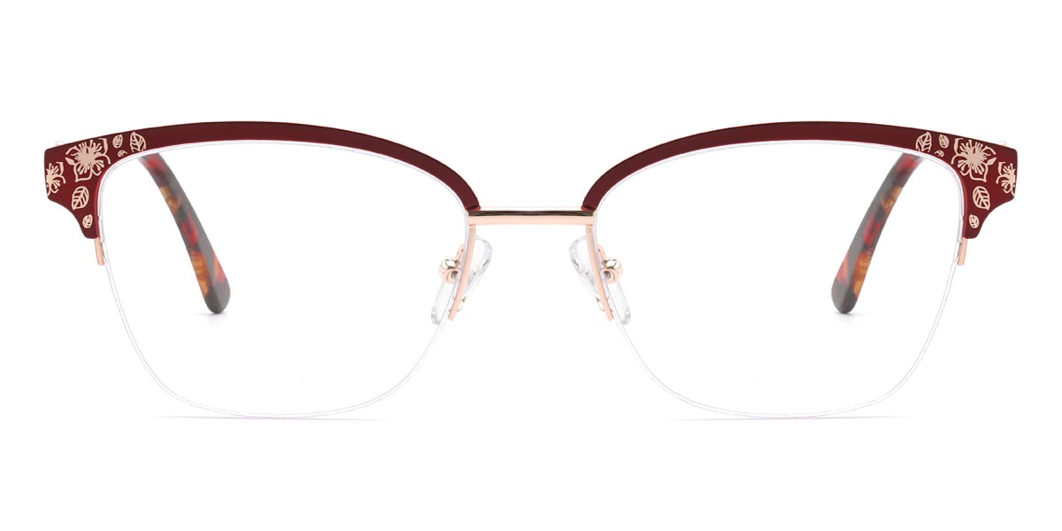 Piros Henna - Rectangle Glasses