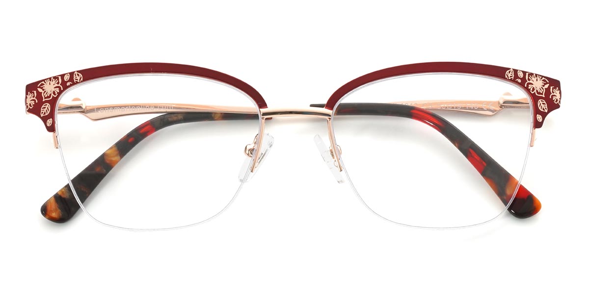 Piros Henna - Rectangle Glasses